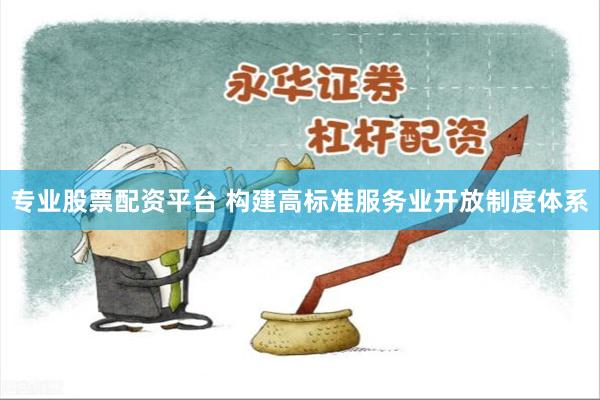 专业股票配资平台 构建高标准服务业开放制度体系