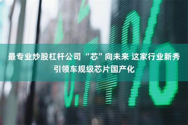最专业炒股杠杆公司 “芯”向未来 这家行业新秀引领车规级芯片国产化