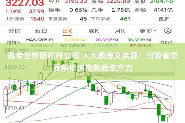 最专业炒股杠杆公司 人大教授文余源：河南省需要积极拥抱新质生产力