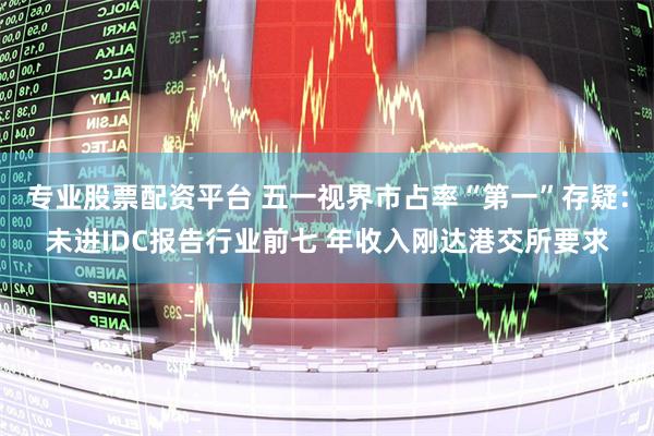 专业股票配资平台 五一视界市占率“第一”存疑：未进IDC报告行业前七 年收入刚达港交所要求